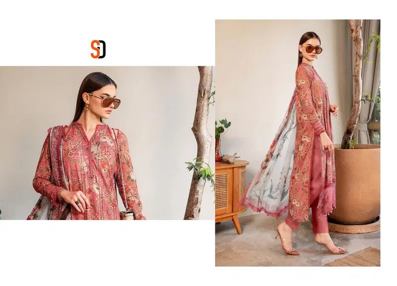 Maria B Chikankari Vol 19 By Shraddha Cotton Dupatta Dress Material Orders In India